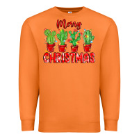 Carrot Merry Christmas Cactuses Premium Sweatshirt - MaliasSmallBusiness