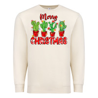 Sandshell Merry Christmas Cactuses Premium Sweatshirt - MaliasSmallBusiness