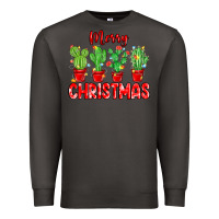 Smoke Merry Christmas Cactuses Premium Sweatshirt - MaliasSmallBusiness