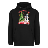 Black racn around the christmas tree Heavyweight Hoodie - MaliasSmallBusiness