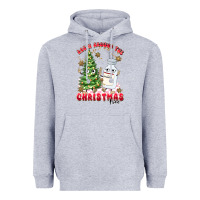 Heather Grey racn around the christmas tree Heavyweight Hoodie - MaliasSmallBusiness