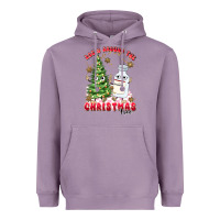 Lavender racn around the christmas tree Heavyweight Hoodie - MaliasSmallBusiness