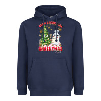 Navy racn around the christmas tree Heavyweight Hoodie - MaliasSmallBusiness