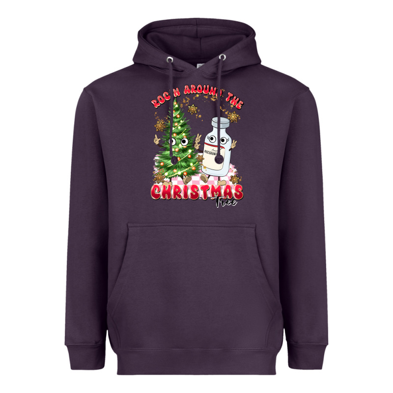 Racn Around The Christmas Tree Heavyweight Hoodie by MaliasSmallBusiness | Teevron