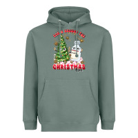 Sage racn around the christmas tree Heavyweight Hoodie - MaliasSmallBusiness