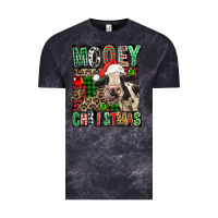 Cloud Black Mooey christmas Vintage Tee - FaDigitalArtStudio