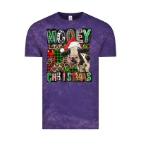 Cloud Purple Mooey christmas Vintage Tee - FaDigitalArtStudio