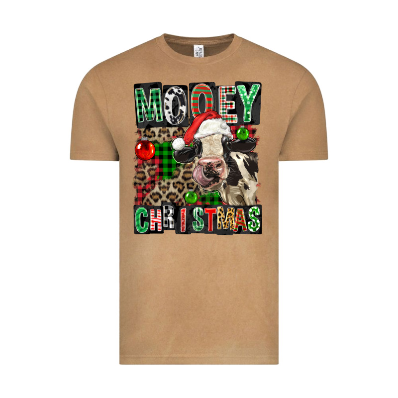 Mooey Christmas Vintage Tee by FaDigitalArtStudio | Teevron
