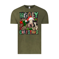 Vintage Olive Mooey christmas Vintage Tee - FaDigitalArtStudio