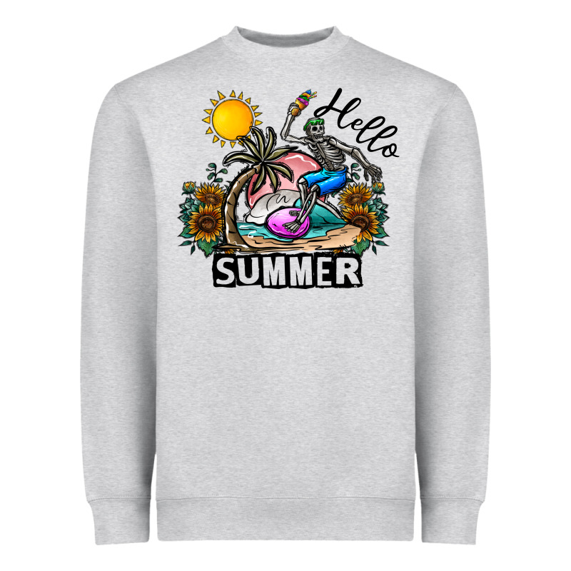 Hello Summer Heavyweight Sweatshirt by CowhideDigitalArt | Teevron