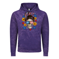 Cloud Purple American mom skull Vintage Hoodie - Neo Western
