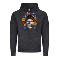 Vintage Black American mom skull Vintage Hoodie - Neo Western