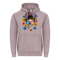 Vintage Zinc American mom skull Vintage Hoodie - Neo Western