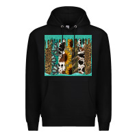Black western brushstroke tumbler Premium Hoodie - Jasminsmagicworld