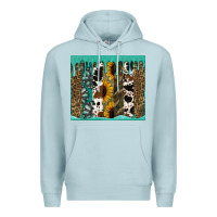 Blue Mist western brushstroke tumbler Premium Hoodie - Jasminsmagicworld