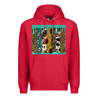 Cardinal western brushstroke tumbler Premium Hoodie - Jasminsmagicworld