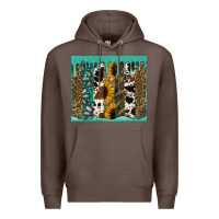 Coffee western brushstroke tumbler Premium Hoodie - Jasminsmagicworld