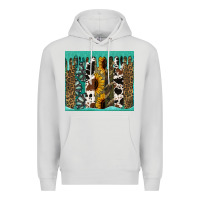 Dove Grey western brushstroke tumbler Premium Hoodie - Jasminsmagicworld