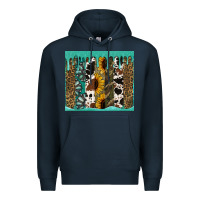 Navy western brushstroke tumbler Premium Hoodie - Jasminsmagicworld