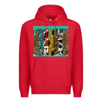 Red western brushstroke tumbler Premium Hoodie - Jasminsmagicworld
