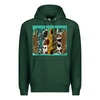 Sports Green western brushstroke tumbler Premium Hoodie - Jasminsmagicworld