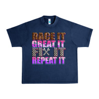 Navy race ıt great ıt fıx ıt repeat ıt Urban Heavy Tee - AdoDesignShop
