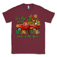 Burgundy its the most wonderful time of the year Classic Tee - AdoDesignShop