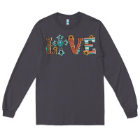 Smoke western love with cross Long Sleeve Tee - Artiststas