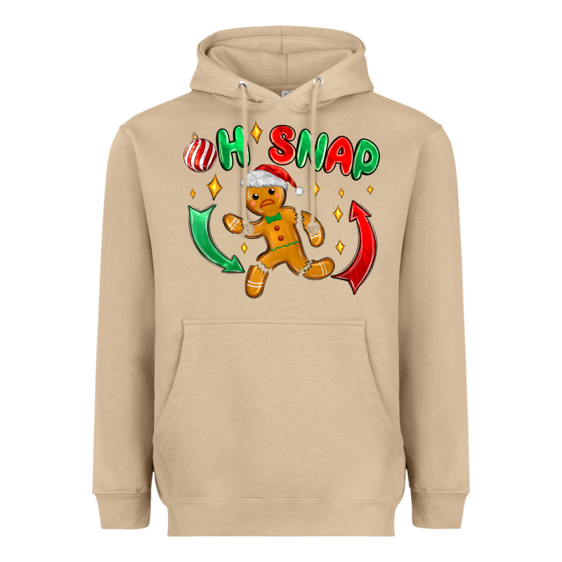 Oh Snap With Gingerbread Heavyweight Hoodie by MaliasSmallBusiness | Teevron