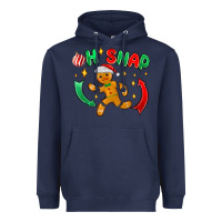 Navy oh snap with gingerbread Heavyweight Hoodie - MaliasSmallBusiness