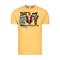 Vintage Mustard baseball Vintage Tee - CowhideDigitalArt