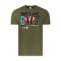 Vintage Olive baseball Vintage Tee - CowhideDigitalArt