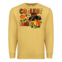 Antique Gold coolest turkey in town Premium Sweatshirt - MaliasSmallBusiness