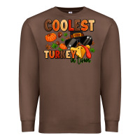 Chestnut coolest turkey in town Premium Sweatshirt - MaliasSmallBusiness