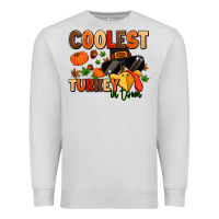 Dove Grey coolest turkey in town Premium Sweatshirt - MaliasSmallBusiness
