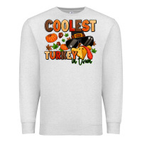 Oatmeal Heather coolest turkey in town Premium Sweatshirt - MaliasSmallBusiness