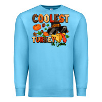 Ocean Blue coolest turkey in town Premium Sweatshirt - MaliasSmallBusiness