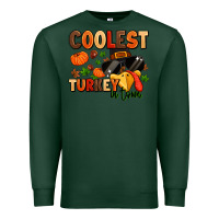 Sports Green coolest turkey in town Premium Sweatshirt - MaliasSmallBusiness