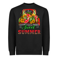 Black sweet summer watermelon and truck Heavyweight Sweatshirt - HRA Design Shop