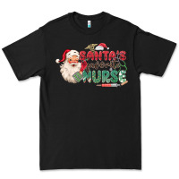 Black Santa's Favorite Nurse Premium Tee - MaliasSmallBusiness