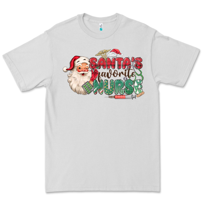 Santa's Favorite Nurse Premium Tee by MaliasSmallBusiness | Teevron