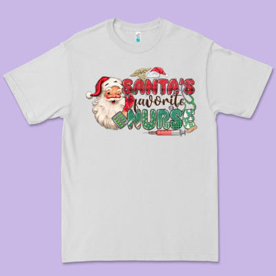 Premium Tee Santa's Favorite Nurse