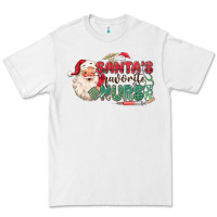 White Santa's Favorite Nurse Premium Tee - MaliasSmallBusiness