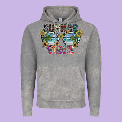 Summer Vibes Vintage Hoodie Designed By Sublimationcraftshop