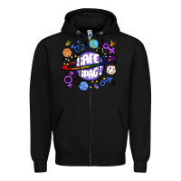Black safe space Zipper Hoodie - MaliasSmallBusiness