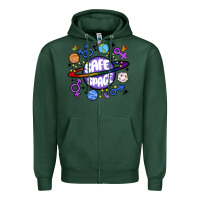 Sports Green safe space Zipper Hoodie - MaliasSmallBusiness