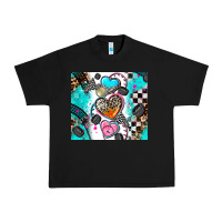 Black race heart Urban Heavy Tee - AdoDesignShop
