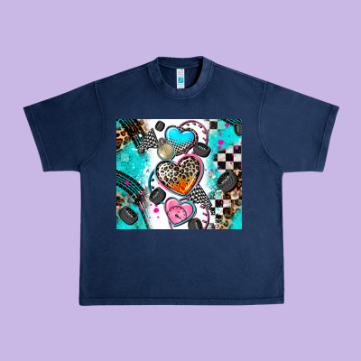 Race Heart Urban Heavy Tee Designed By Adodesignshop