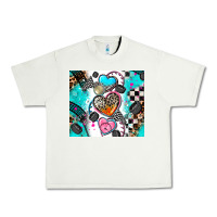 Pistachio race heart Urban Heavy Tee - AdoDesignShop