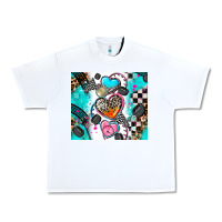 White race heart Urban Heavy Tee - AdoDesignShop